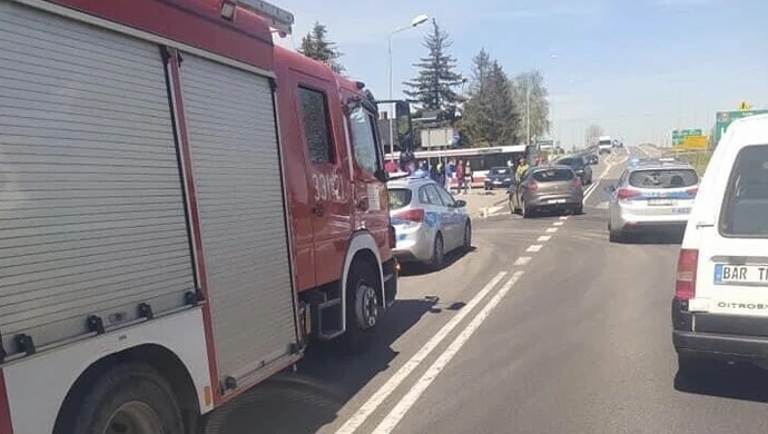 Niedzielna stłuczka na Łódzkiej