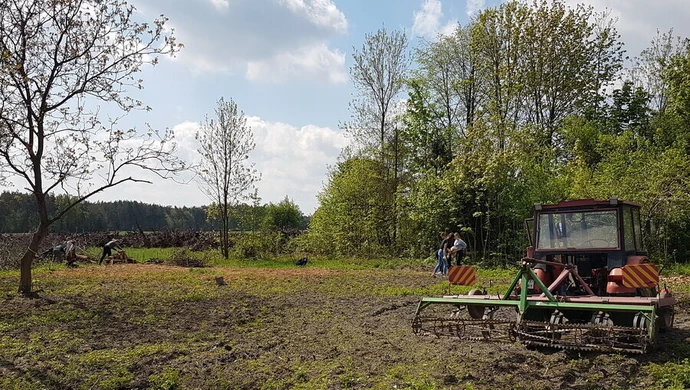 W czynie społecznym wspólnie uporządkowali działkę