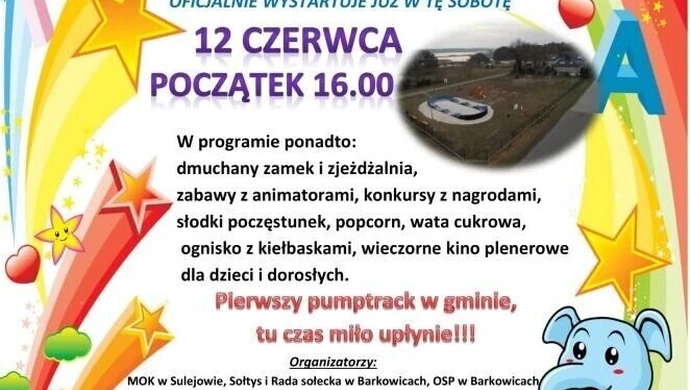 Barkowice. W sobotę ruszy pumptrack. Impreza przełożona