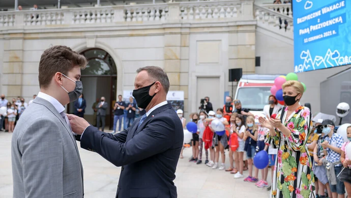 14-letni piotrkowianin z nagrodą prezydenta Andrzeja Dudy
