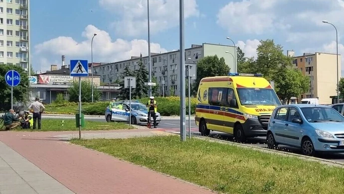 Wypadek w Piotrkowie. Kobieta potrącona na przejeździe rowerowym