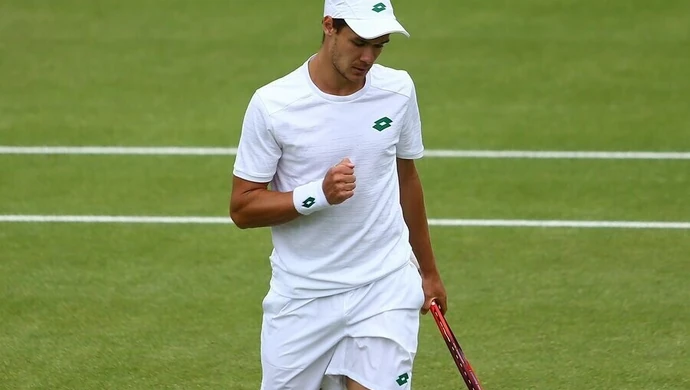 Kamil Majchrzak wygrał w I rundzie kwalifikacji wielkoszlemowego turnieju