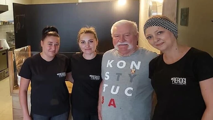 Piotrkowskie pierogi smakowały prezydentowi Wałęsie
