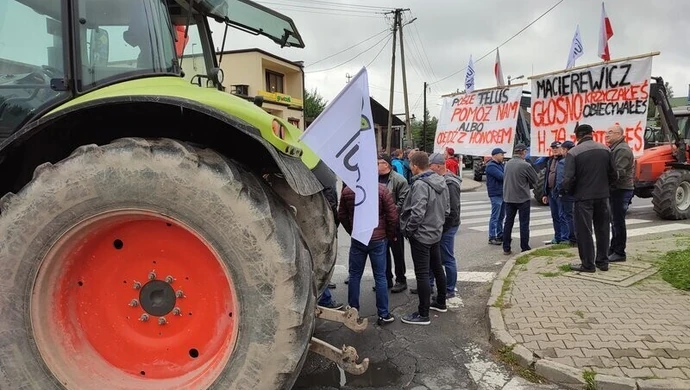 Rozpoczął się dwudniowy protest rolników w Srocku