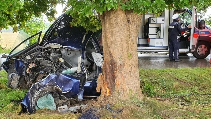 Śmierć na drodze. Nie żyje 53-letni kierowca