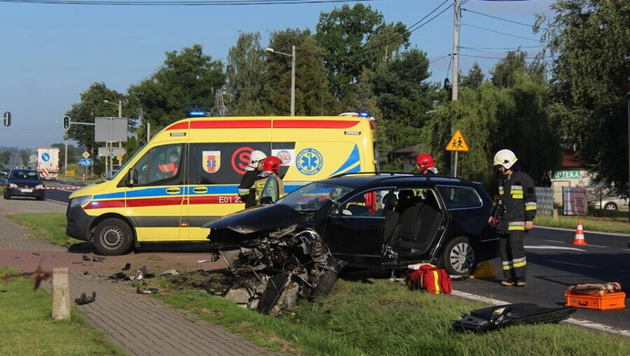 Wypadek w Gomulinie - ranny 59-latek