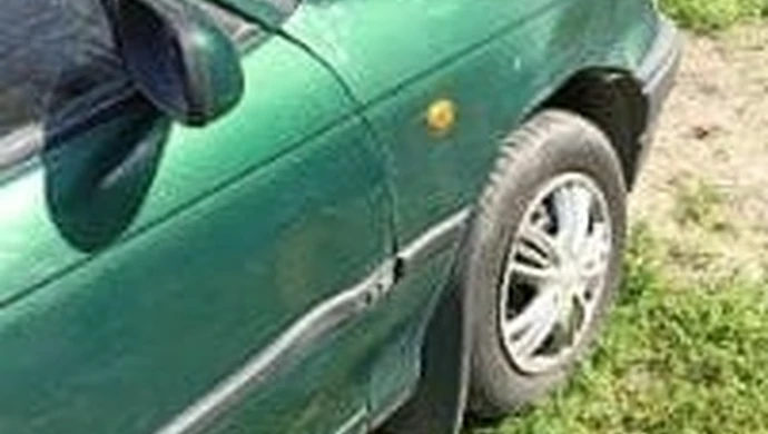 Złodziej nie mógł odjechać autem, więc je przepchnął