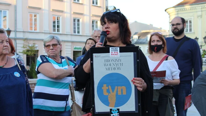 Grupa piotrkowian okazała sprzeciw "Lex TVN"