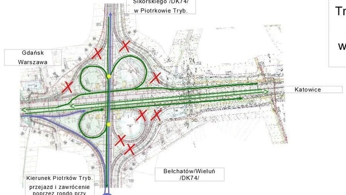 A1: zmiany na węźle bełchatowskim