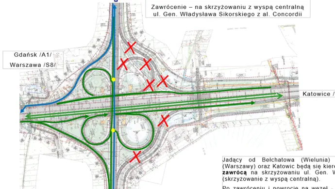 Zmiany na węźle bełchatowskim