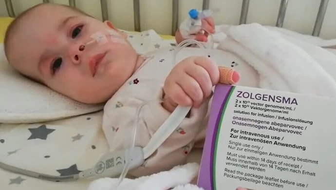 Zosia już po terapii genowej