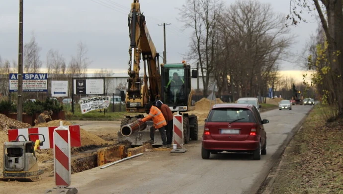 Uwaga na prace drogowe na ulicy Glinianej