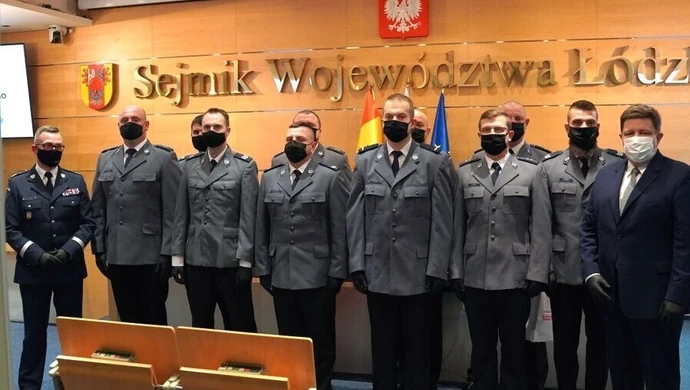 Piotrkowscy policjanci i strażacy wyróżnieni