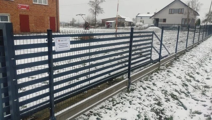 Ogrodzenie OSP w Zaborowie