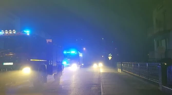 Pożar sadzy w Gorzkowicach