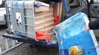 Przewoził papierosy bez akcyzy w pudełkach do pizzy