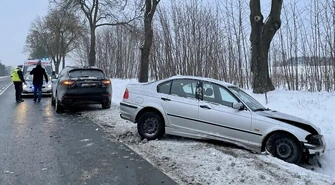 Stłuczka na DK74 (GALERIA)