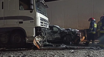 Wypadek na DK74 w Jaksonku