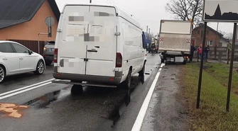 Kolizja trzech aut w Srocku