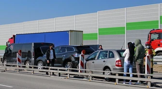 Zderzenie czterech samochodów na A1