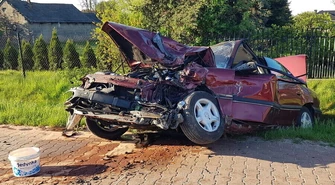 Czołowe zderzenie na DK12