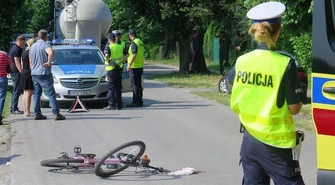 Groźne zdarzenie z udziałem młodej rowerzystki