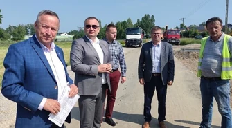 Droga Studzianki - Golesze w budowie