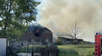 Pożar stodoły. Przyczyną fotowoltaika?