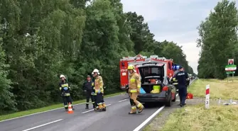W wyniku kolizji DK12 była całkowicie zablokowana