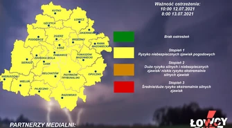 Ostrzeżenie przed kolejnymi burzami