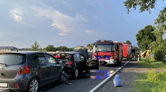 Groźny wypadek na DK91 (ZDJĘCIA)