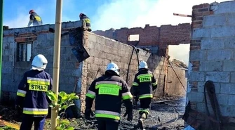 Pożar stodoły. Strażacy musieli ewakuować zwierzęta