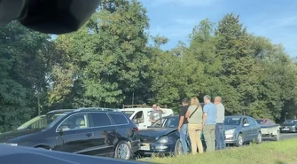 3 auta zderzyły się przy Bugaju. Korki w kierunku centrum