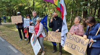 Protest na trasie prezydenckiej wizyty