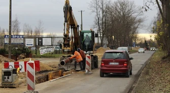 Uwaga na prace drogowe na ulicy Glinianej