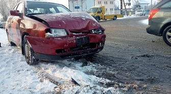 Kolizja obok szpitala