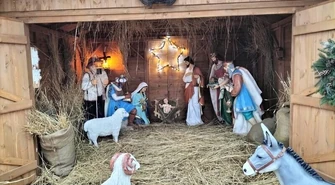 Szopka w Kłudzicach z nowymi elementami