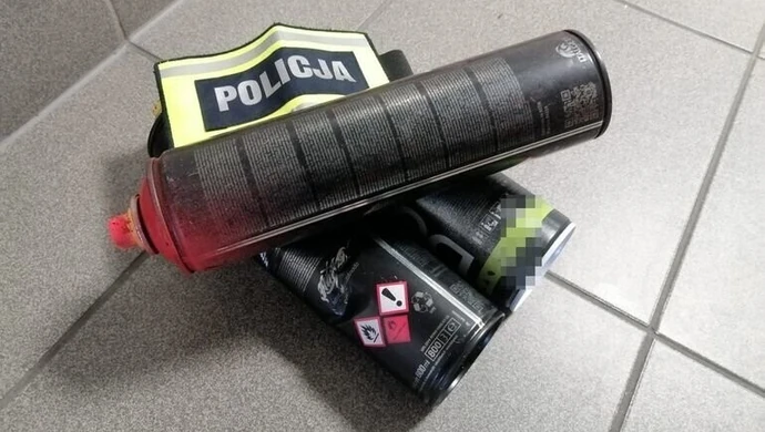 Grafficiarze zatrzymani przez policjanta po służbie