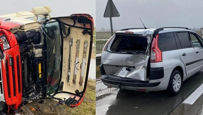 Groźny wypadek na S8. Jedna osoba w szpitalu