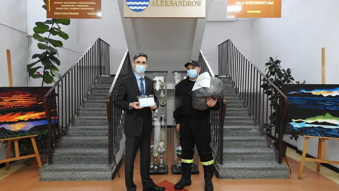 Maseczki dla mieszkańców Aleksandrowa