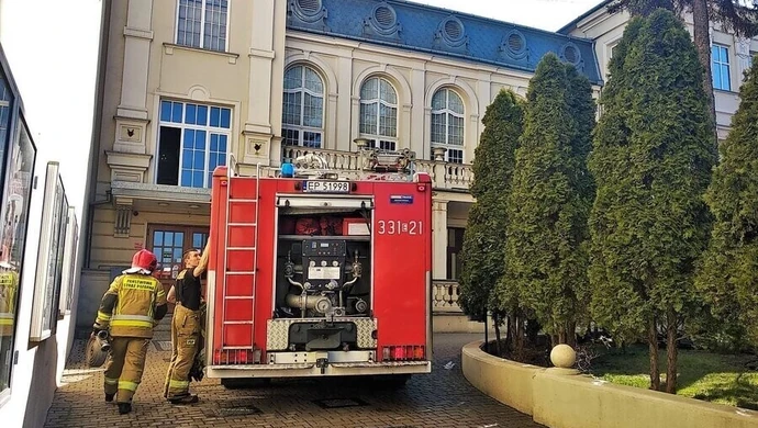 Alarm i ewakuacja w piotrkowskim MOK-u