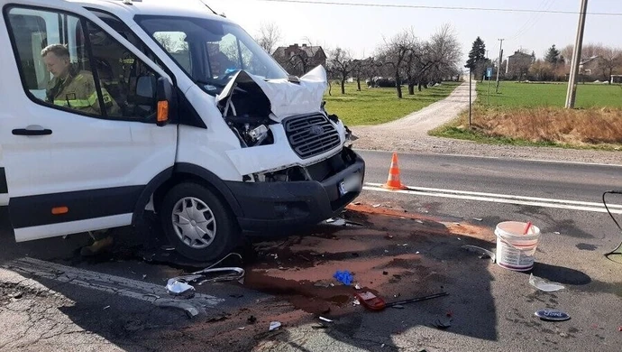 Zderzenie czterech pojazdów na "dwunastce"
