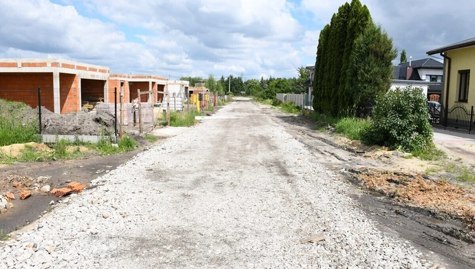 Tymczasowa droga na ul. Hortensji