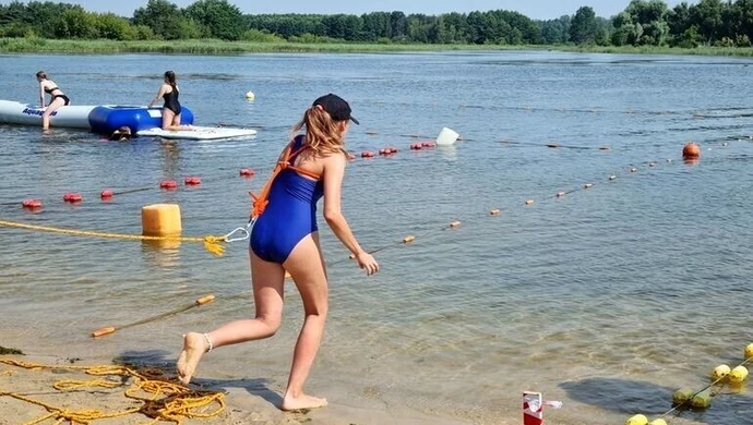 Zakaz kąpieli na Słoneczku