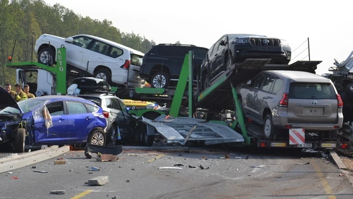 Śmiertelny wypadek na A1 [DUŻO ZDJĘĆ]