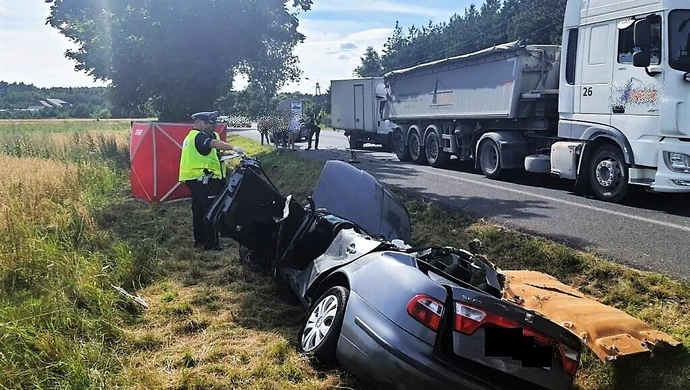 Śmiertelny wypadek na DK74