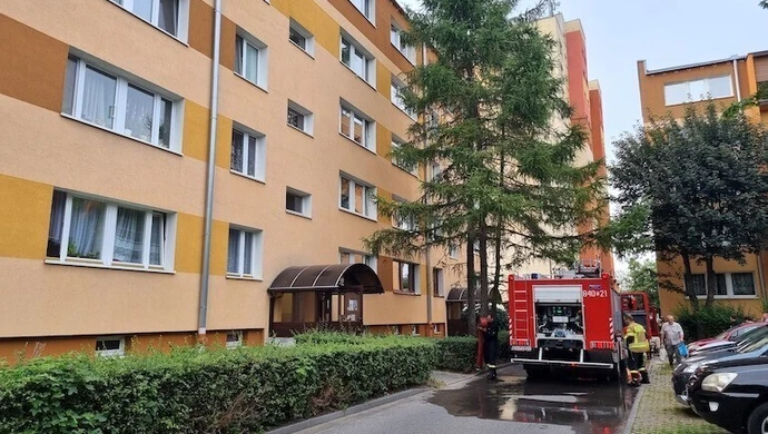 Dwa pożary w tym samym bloku [wideo]