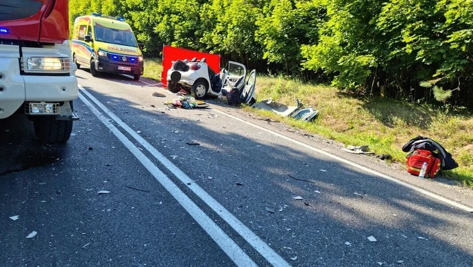 Śmiertelny wypadek na drodze Jaksonek - Sulejów