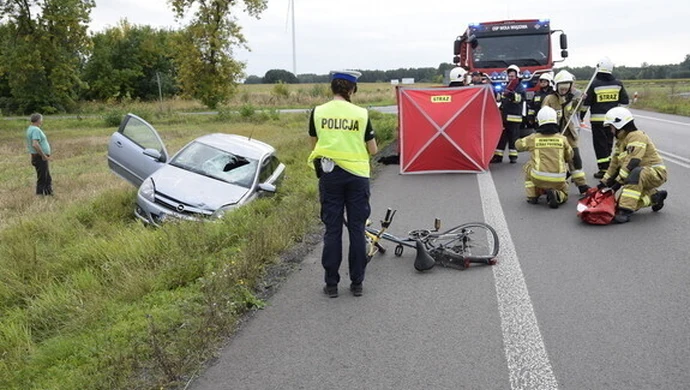 Śmiertelne potrącenie rowerzystki