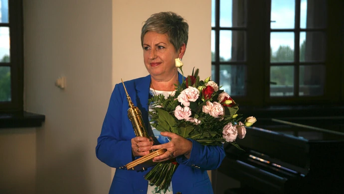 Magdalena Markiewicz ze Złotą Wieżą Trybunalską